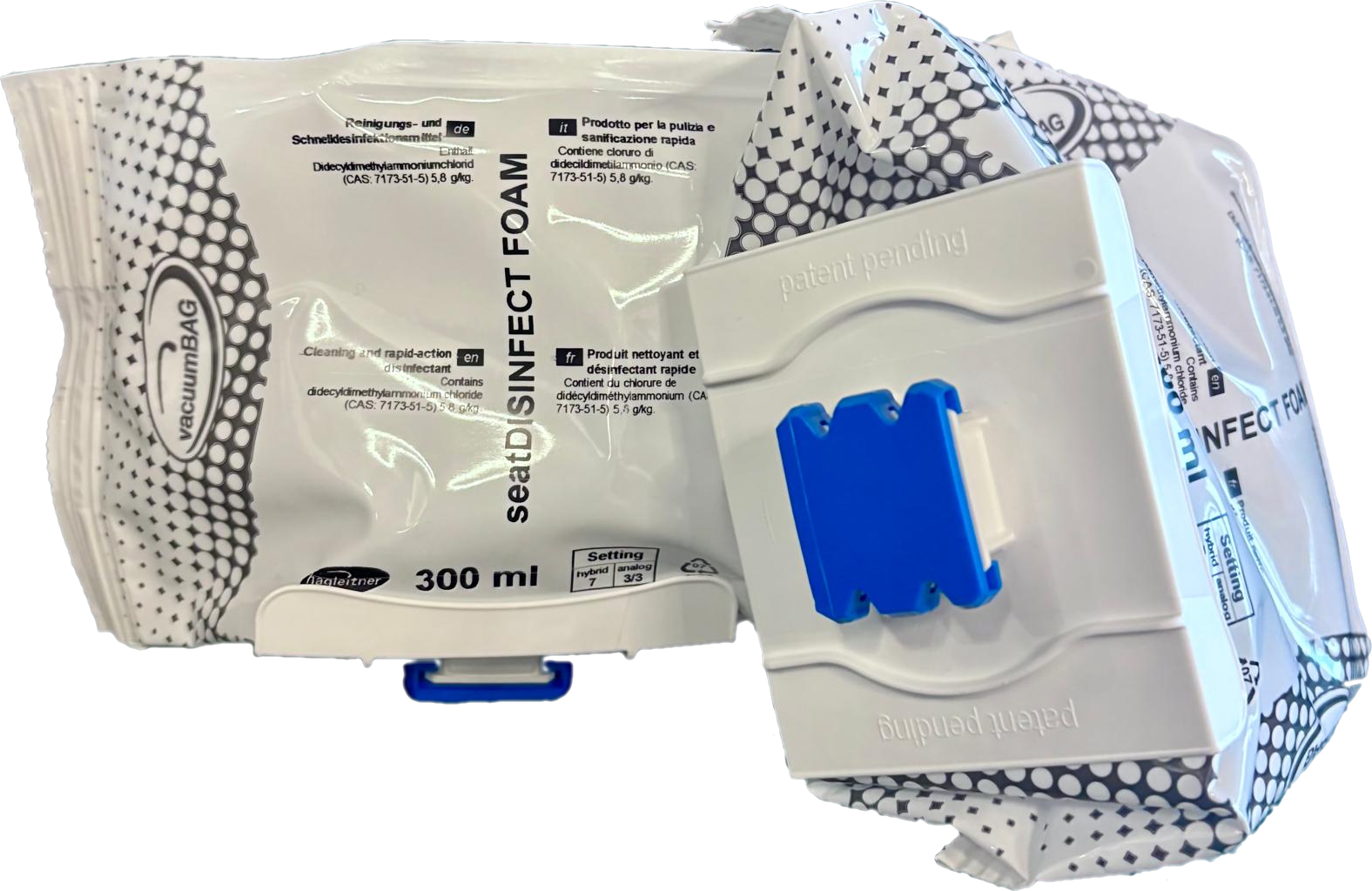 seatDISINFECT FOAM, Gebrauchsfertige Schnelldesinfektion, 6 x 0,3 ml