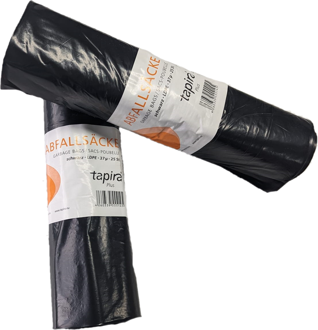 Tapira Müllsäcke 70 l, schwarz, Typ 60, 37µ, 25 Stk je Rolle (auch für Windeleimer)