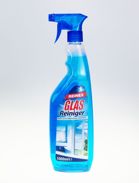 Reinex Glasreiniger, 1 l Flasche mit Sprühpistole