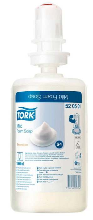 Tork Premium Schaumseife S4 Mild, Kartusche á 1 L